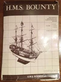 DISEGNI NAVE H.M.S. BOUNTY SCALA 1:64