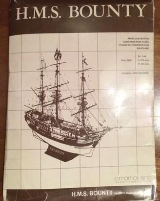 DISEGNI NAVE H.M.S. BOUNTY SCALA 1:64
