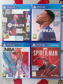 Eccellente combinazione di 4 giochi Ps4