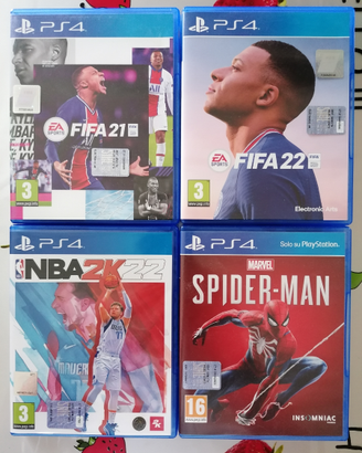 Eccellente combinazione di 4 giochi Ps4