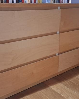2 Cassettiere IKEA MALM 3 cassetti
