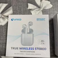 2 Coppie di cuffie bluetooth wireless stereo nuove