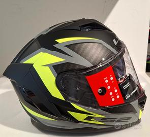 Casco LS2 FF818 STORM III DYNAMO Matt Black/Yellow