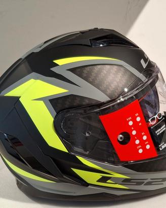 Casco LS2 FF818 STORM III DYNAMO Matt Black/Yellow