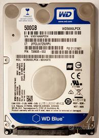 HARD DISK WESTERN DIGITAL 500GB SATA 6Gb/s 2.5"