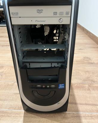 Case per pc con alimentatore e masterizzatore