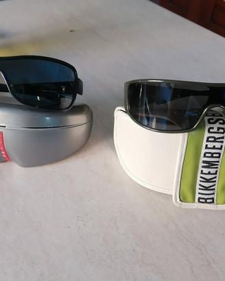 2 paia di occhiali da sole Prada e Bikkembergs 