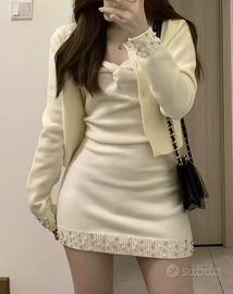 Set abito + cardigan maglia