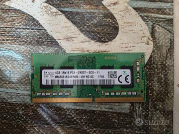DDR4 So-dimm da 4GB Hynix velocità 2400 per notebo