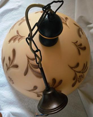 LAMPADARIO GRANDE CUCINA VINTAGE