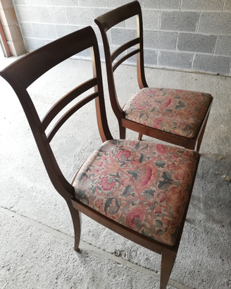 2 sedie vintage esterno interno