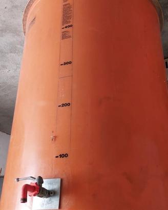 Contenitore cilindrico da 500 litri in vetroresina