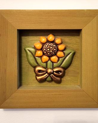 Thun (originale) - Quadretto Girasole e Fiocco
