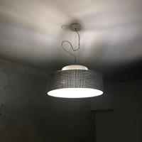 Lampadario Linea Light sospensione mosaico bianco