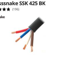 Cavo di potenza the sssnake SSK 4x2,5 BK