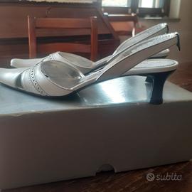 Scarpa donna pelle bianca