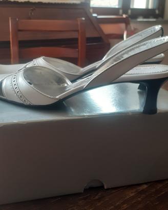 Scarpa donna pelle bianca