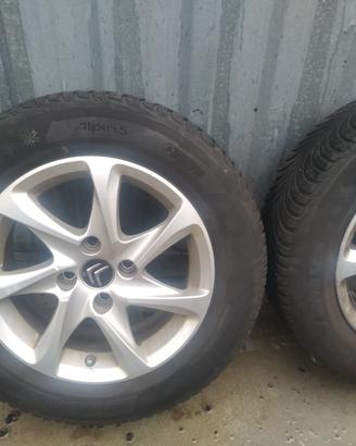 4 cerchi lega 15" + termiche Michelin Citroen C3 