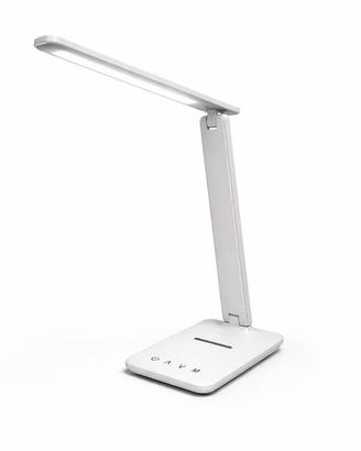 Lampada da scrivania LED bianca pieghevole