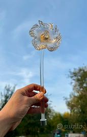 Fiore in vetro di Murano ricambio per lampadario