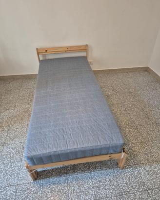 4 Reti in legno lettino singolo + materasso