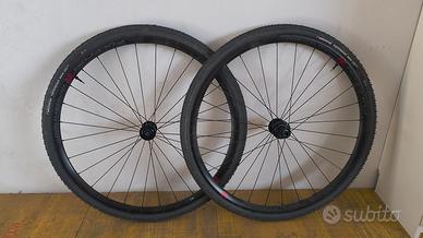 ruote gravel fulcrum rapid Red 900 gommate nuove