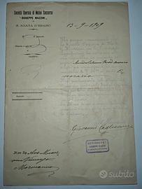 1909 Società Mutuo Soccorso Giuseppe Mazzini Raro