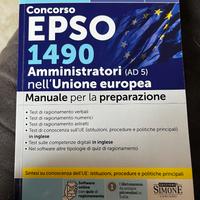 Libro epso concorso edizioni Simone