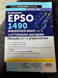 Libro epso concorso edizioni Simone