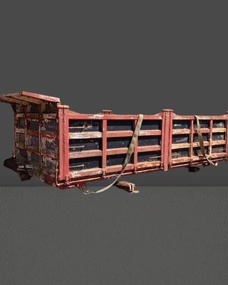 Cassone per camion ribaltabile compreso di telaio