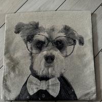 Cuscino decorativo con stampa artistica di cane