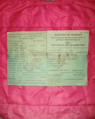 telaio vespa pk XL 