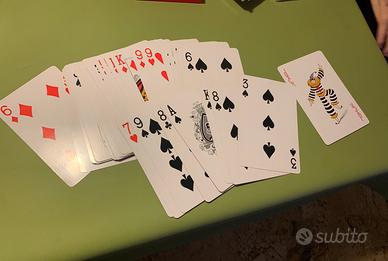 Mazzo di carte da scala 40 formato grande