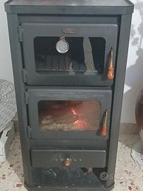 stufa a  legna con forno