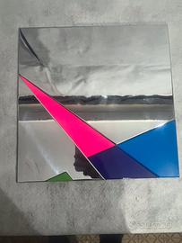 Arte d’eco-tecnica mista su specchio di Troisi