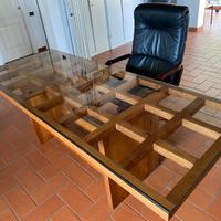 TAVOLO LEGNO E  VETRO