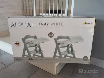 Hauck Alpha Tray bianco - Vassoio Pappa 3 in 1 