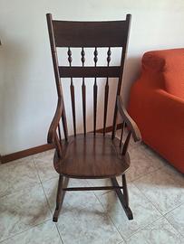 Sedia a dondolo vintage