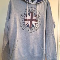 Felpa uomo grigio/blu