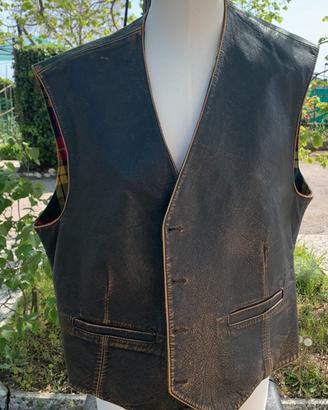 Gilet in pelle double face