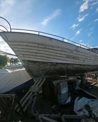 barca  Lancia in legno 
