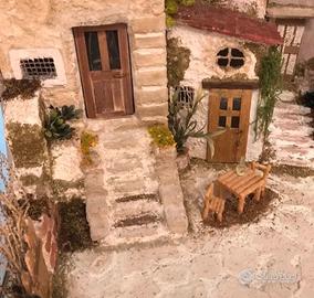 Presepe artigianale 80x40x40