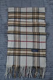 sciarpa burberry made in england 100% cashmere