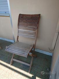 sedia da giardino teak alexia balau collection