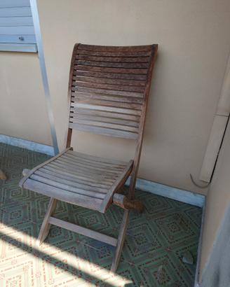 sedia da giardino teak alexia balau collection