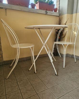 tavolo e sedie ferro