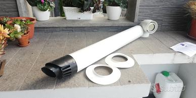 Scarico fumi caldaia - Kit coassiale 60/100 PVC 