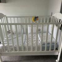 Set culla + fasciatoio azzurra