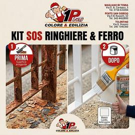 Kit SOS Ringhiere e Ferro Anti-Ruggine BIANCO 