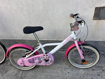 Bici B’TWIN bambina rosa e bianca